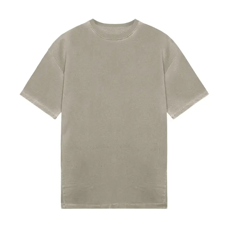 Men's White Cotton T-Shirt Large Short Sleeve
