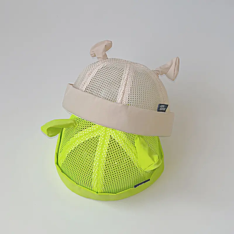 Green Neon Baby Caps for Boys Girls Summer - Image 4