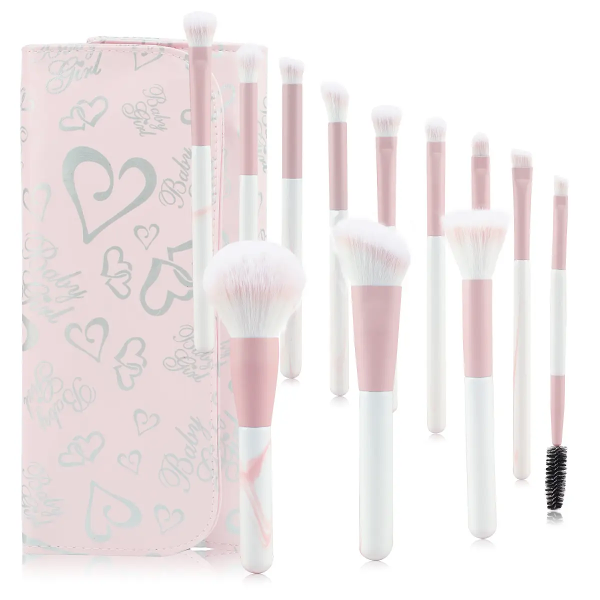 12-piece Clear Sky Makeup Brush Set for Beginners - Image 12