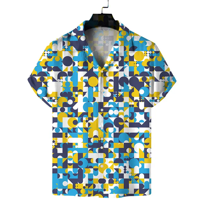 2025 Digital Printed Short Sleeve Shirt for Men - Image 14