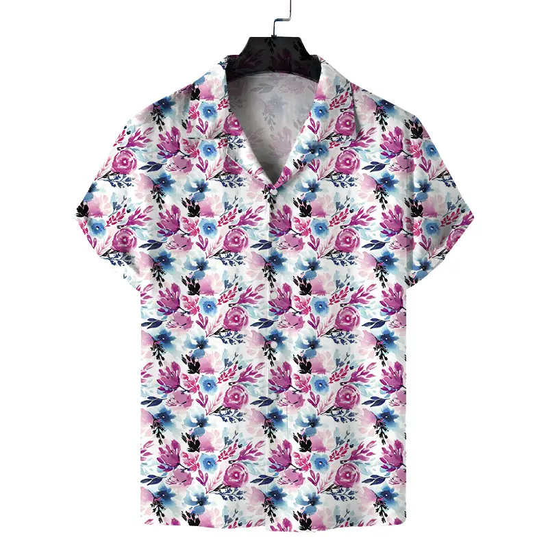 2025 Digital Printed Short Sleeve Shirt for Men - Image 15