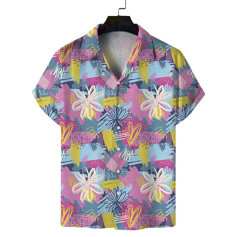 2025 Digital Printed Short Sleeve Shirt for Men - Image 16