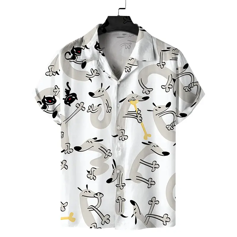 2025 Digital Printed Short Sleeve Shirt for Men - Image 17