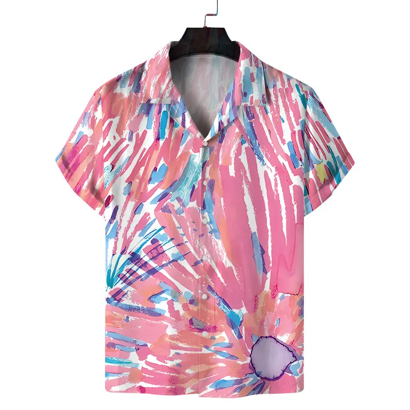 2025 Digital Printed Short Sleeve Shirt for Men - Image 19