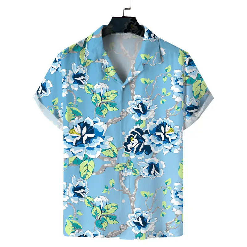 2025 Digital Printed Short Sleeve Shirt for Men - Image 21