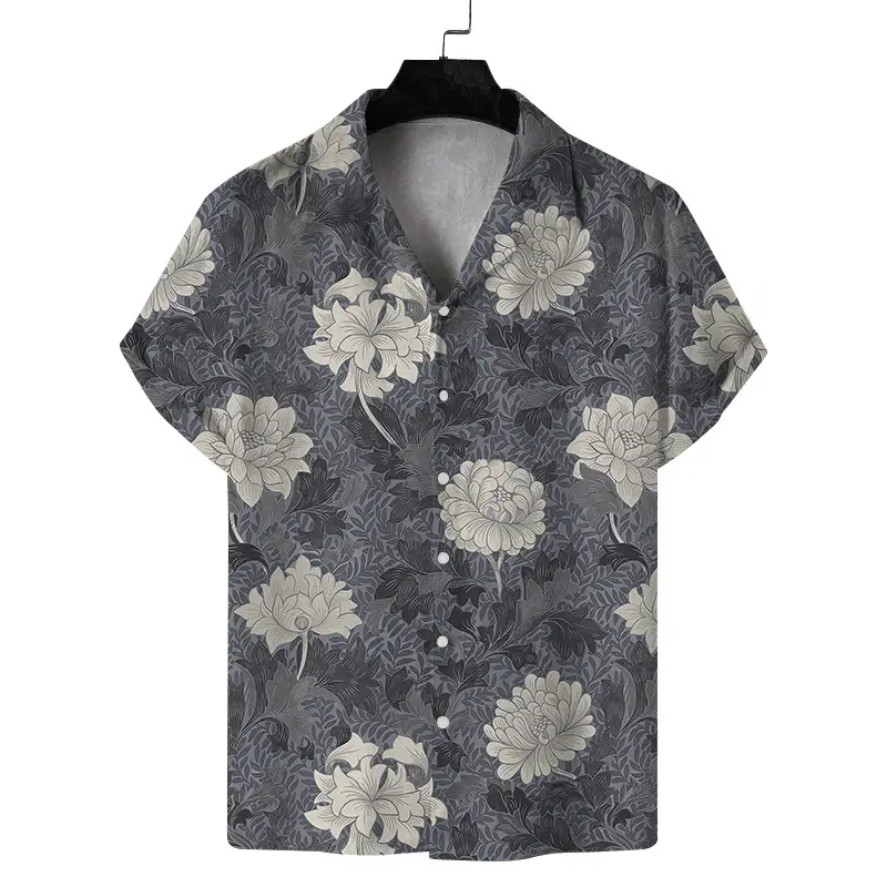 2025 Digital Printed Short Sleeve Shirt for Men - Image 4