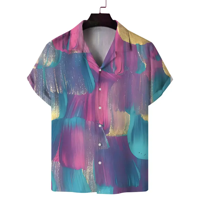 2025 Digital Printed Short Sleeve Shirt for Men - Image 5