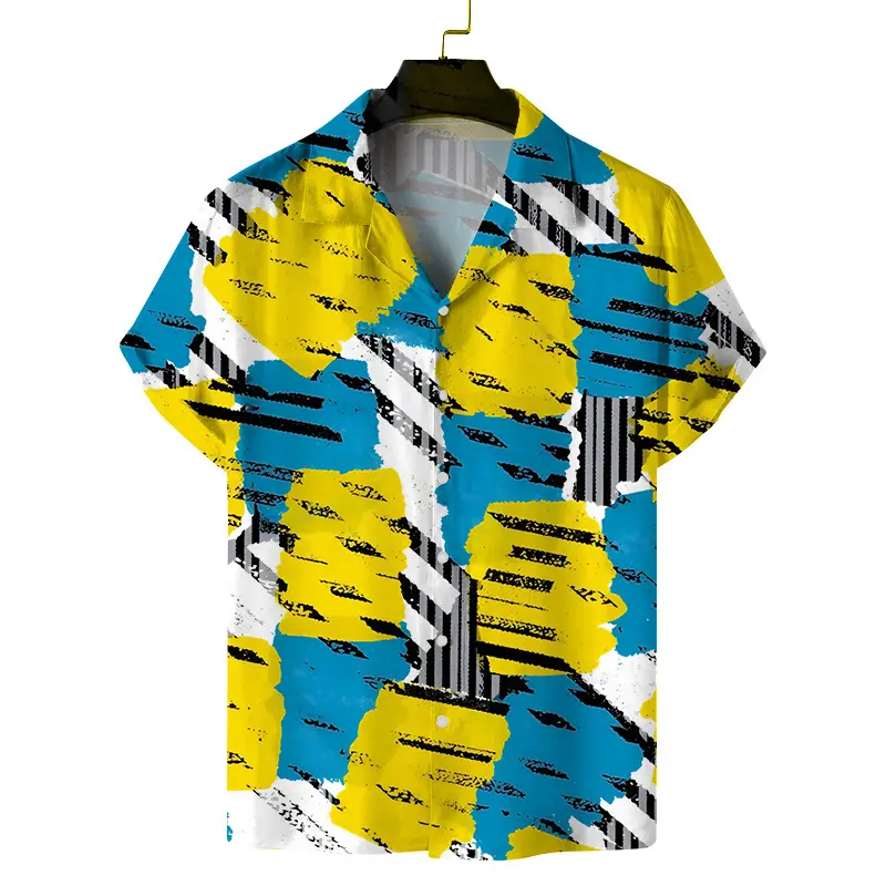 2025 Digital Printed Short Sleeve Shirt for Men - Image 6