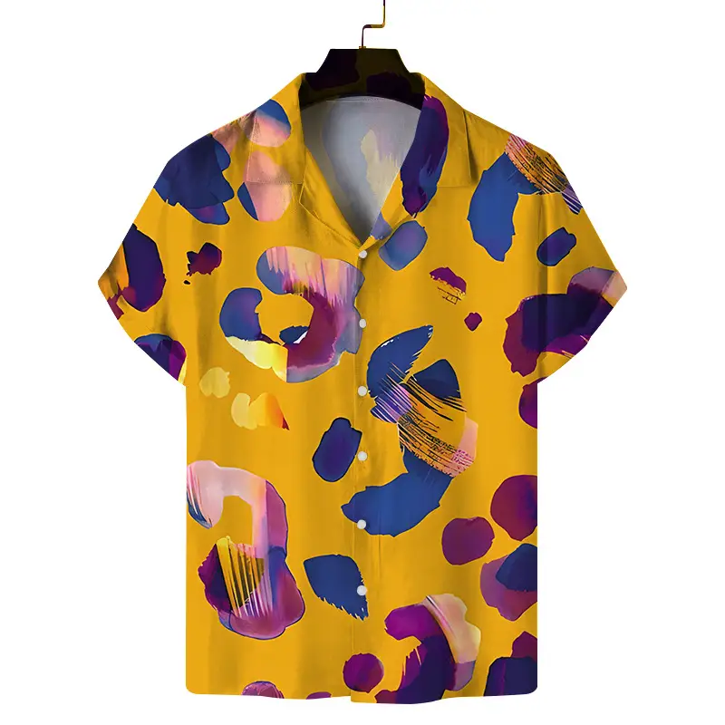 2025 Digital Printed Short Sleeve Shirt for Men - Image 8