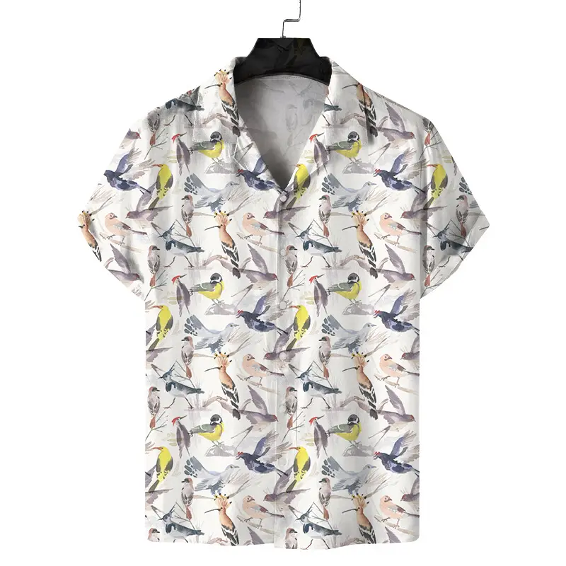 2025 Digital Printed Short Sleeve Shirt for Men - Image 9