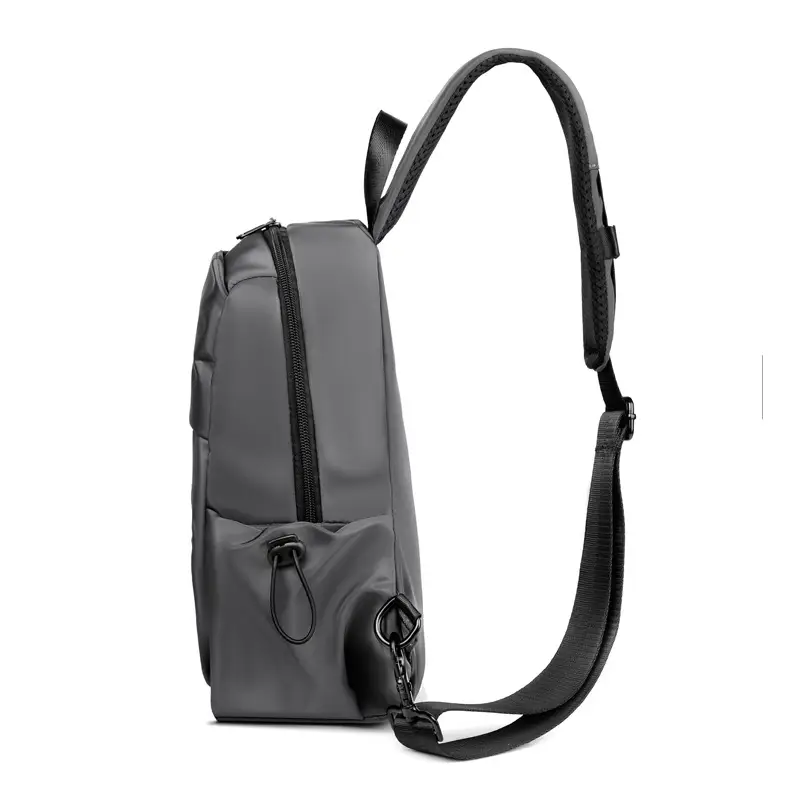 Men's Black USB Charging Crossbody Bag - Image 4