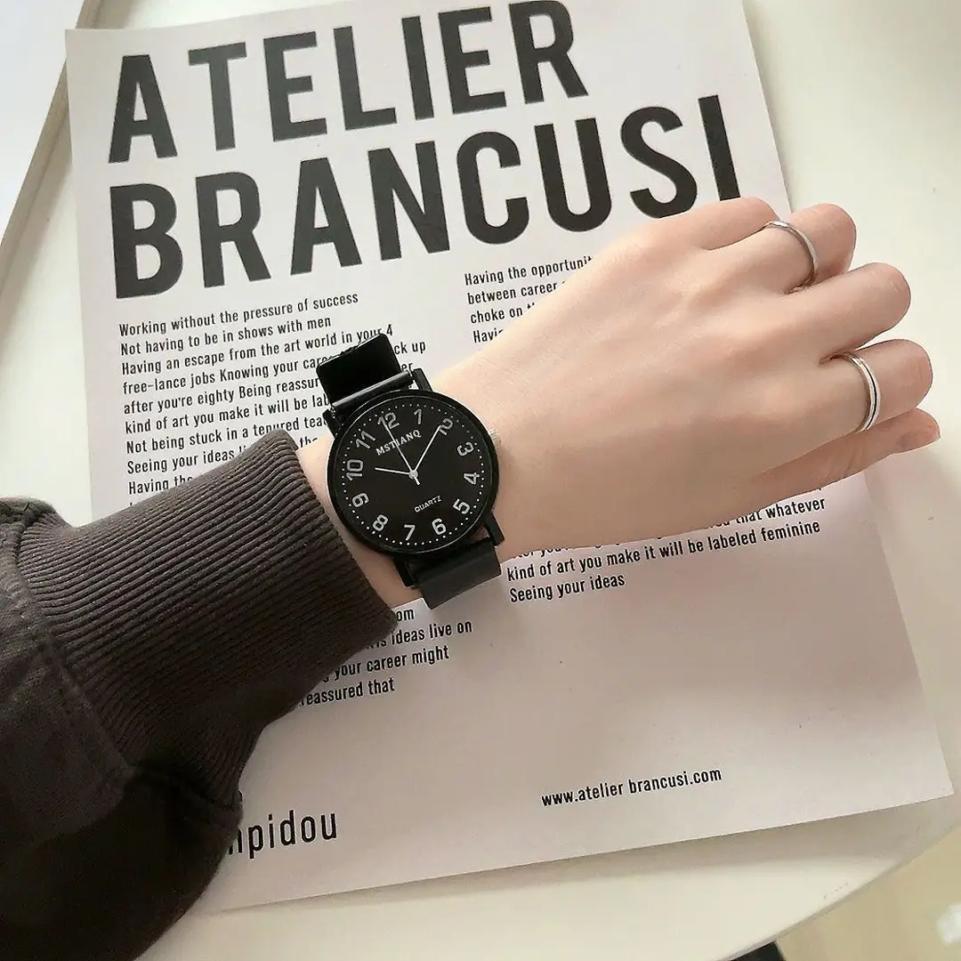 Quartz Watch for Civil Service Students, High School and College Entrance Examination, Niche Ins Style Simple Cold Style Men's and Women's Watches Wholesale