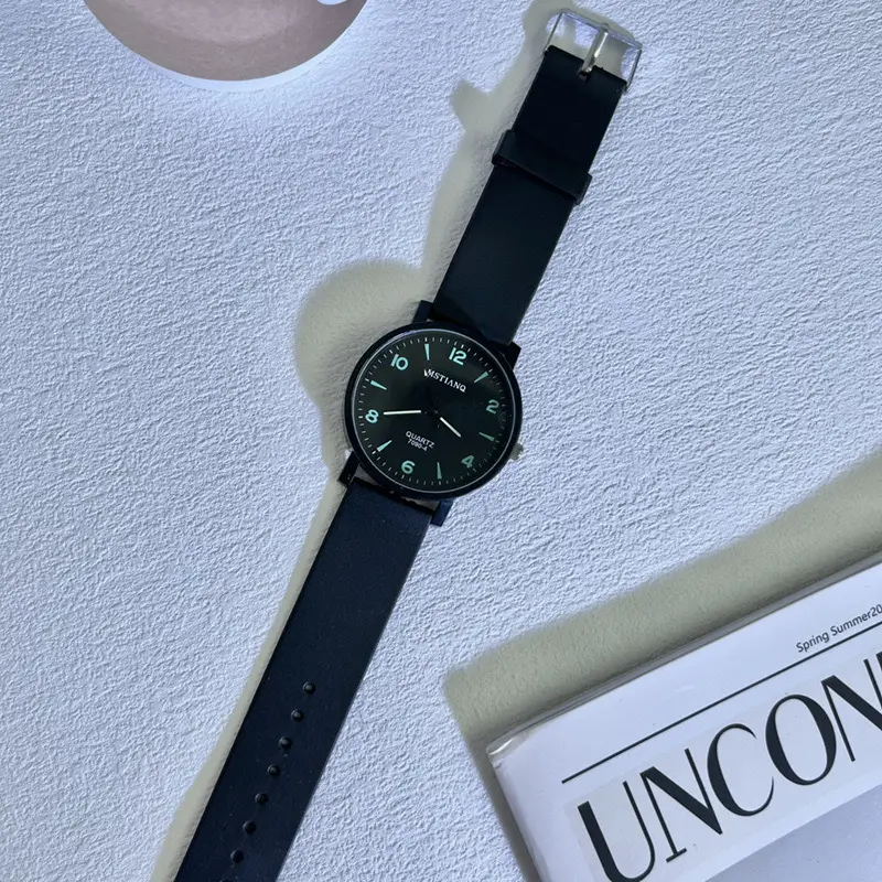 Quartz Watch for Civil Service Students, High School and College Entrance Examination, Niche Ins Style Simple Cold Style Men's and Women's Watches Wholesale