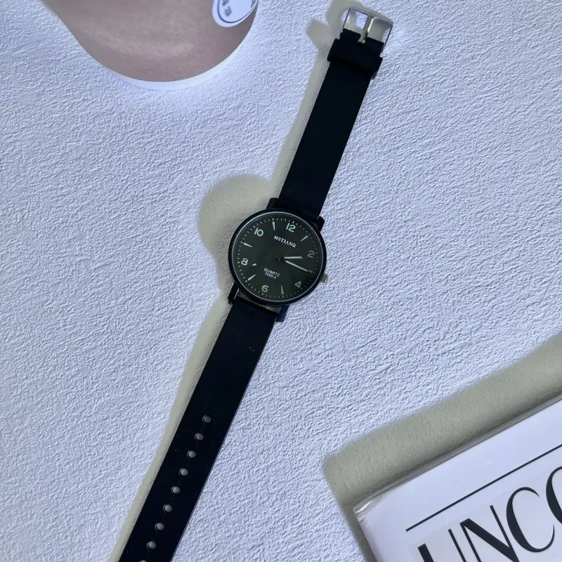 Quartz Watch for Civil Service Students, High School and College Entrance Examination, Niche Ins Style Simple Cold Style Men's and Women's Watches Wholesale