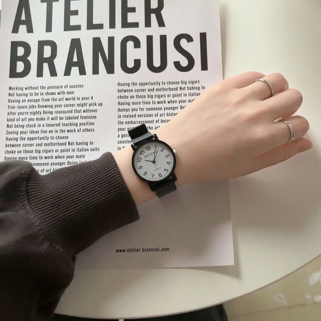 Quartz Watch for Civil Service Students, High School and College Entrance Examination, Niche Ins Style Simple Cold Style Men's and Women's Watches Wholesale