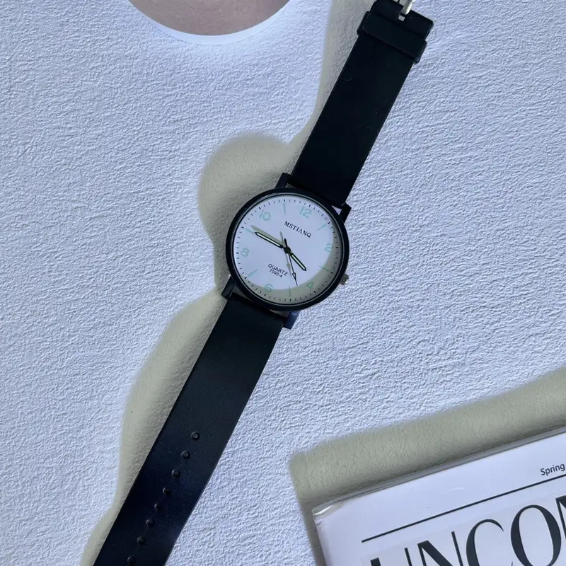 Quartz Watch for Civil Service Students, High School and College Entrance Examination, Niche Ins Style Simple Cold Style Men's and Women's Watches Wholesale