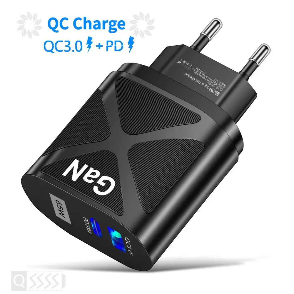 65W GAN GaN Charger PD Fast Charging White - Image 5