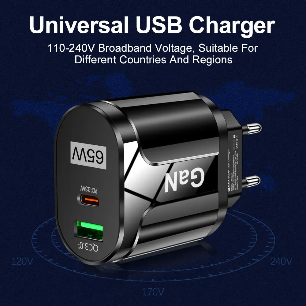 65W GAN Fast Charging Mobile Phone Charger - Image 4