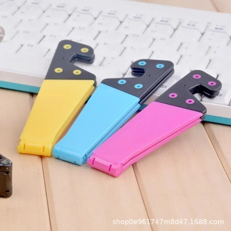V-Shape Phone Tablet Bracket Multi Color Foldable Desk Holder - Image 9