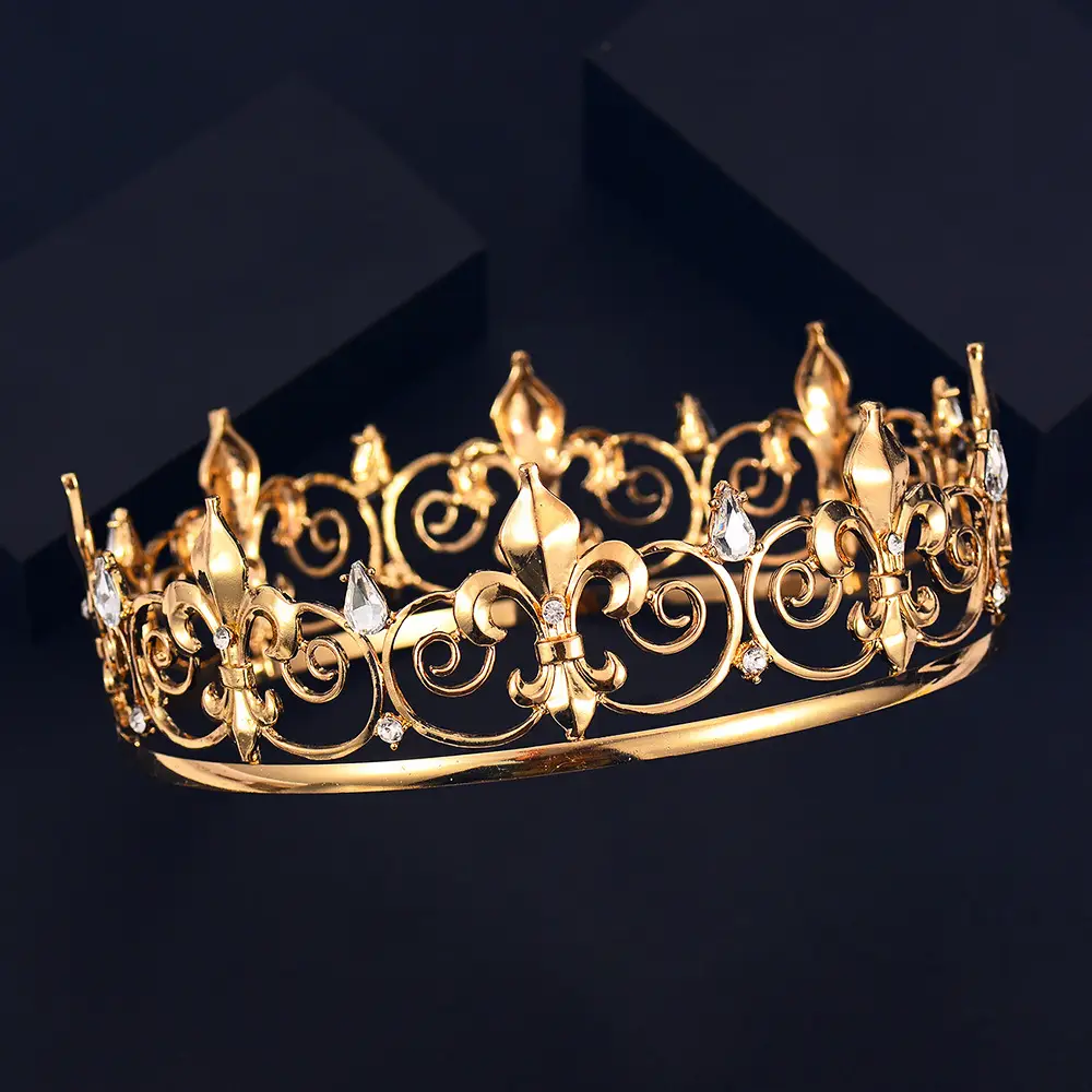 Gold Crown King Birthday Party Hair Crown - Image 5