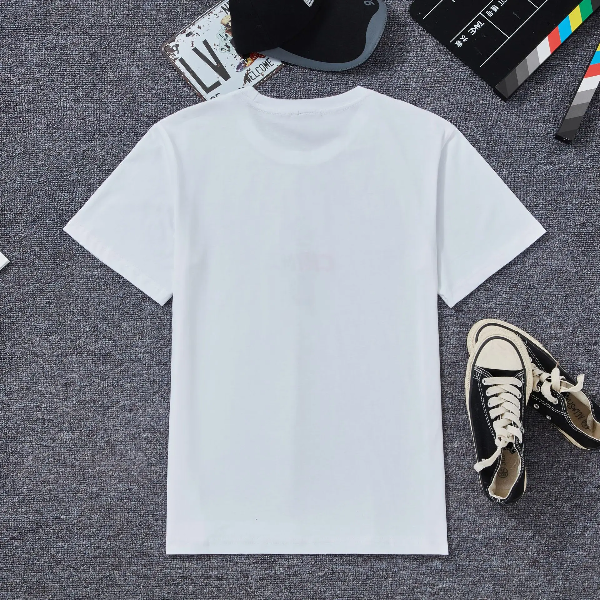 Young Men Pure Cotton Unicorn T-Shirt Black Loose Fit - Image 4