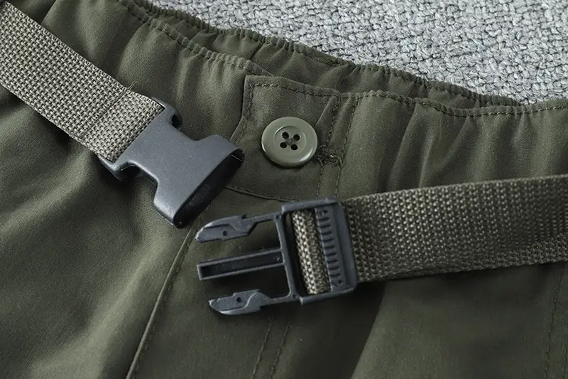 Men's Water-Resistant Sports Pants Olive Kornee Multi-Pocket — feature 10