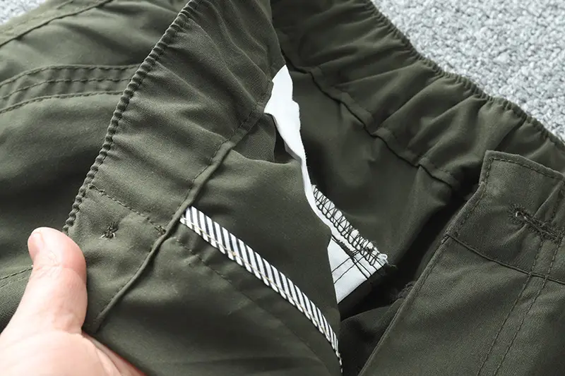 Men's Water-Resistant Sports Pants Olive Kornee Multi-Pocket — feature 11
