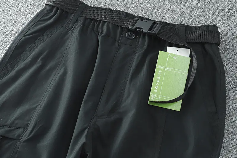 Men's Water-Resistant Sports Pants Olive Kornee Multi-Pocket — feature 2