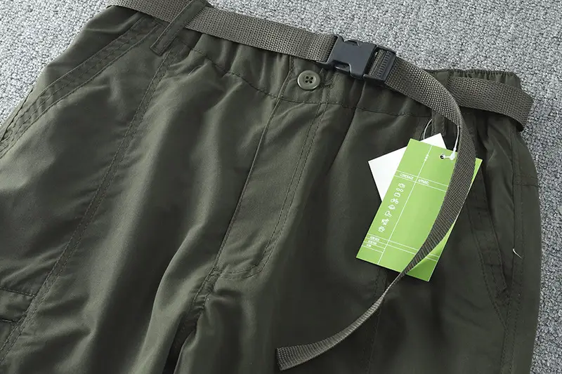 Men's Water-Resistant Sports Pants Olive Kornee Multi-Pocket — feature 5