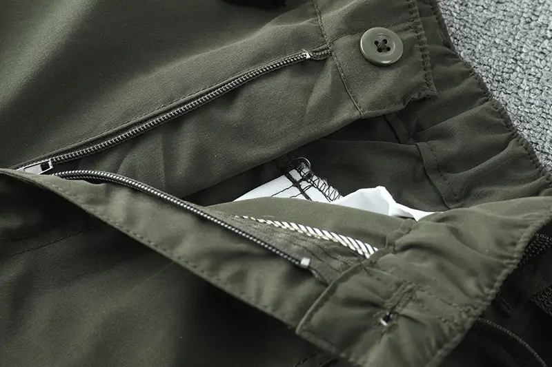 Men's Water-Resistant Sports Pants Olive Kornee Multi-Pocket — feature 8