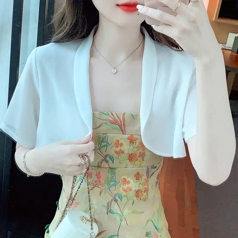 Women Sun Protection Cardigan Summer Shawl Jacket Large Matching Skirt - Image 4
