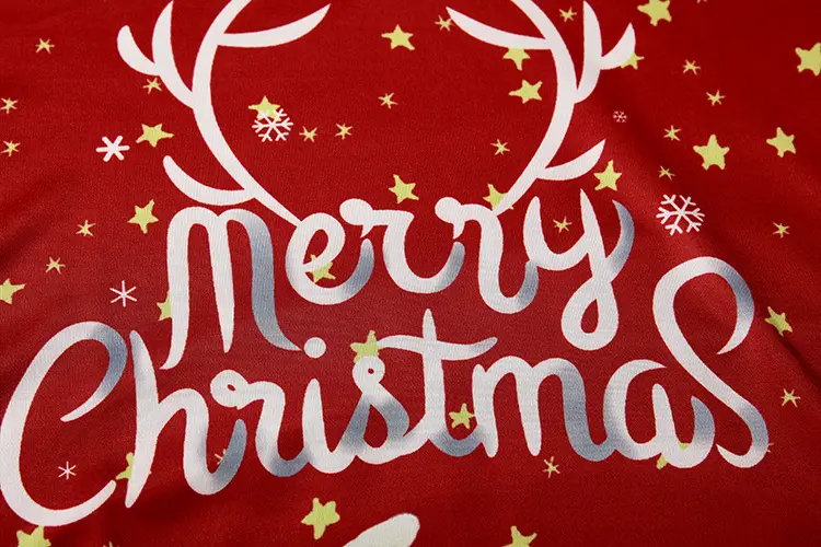 Christmas Printed Hooded Vest for Women Black — feature 13