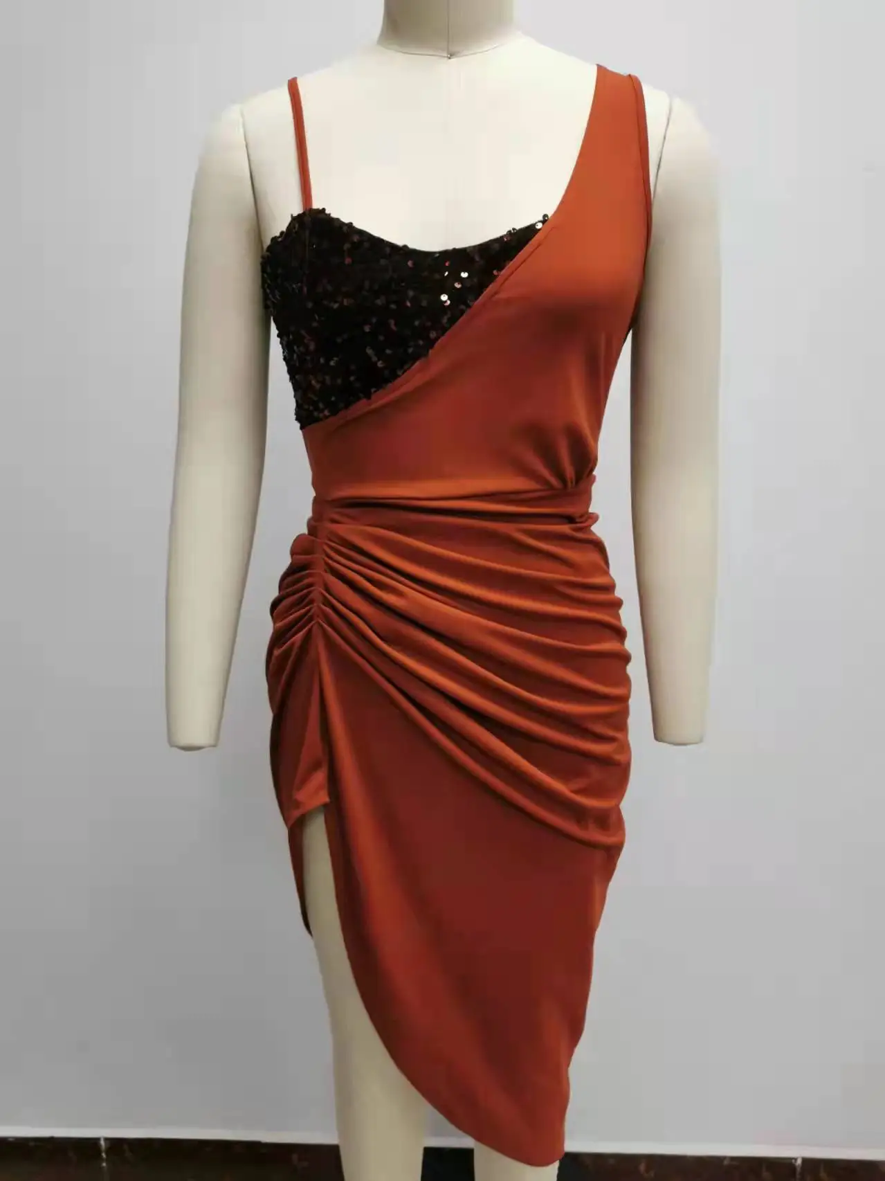 Red Sequin Slit Long Dress for Women 2026 — feature 21