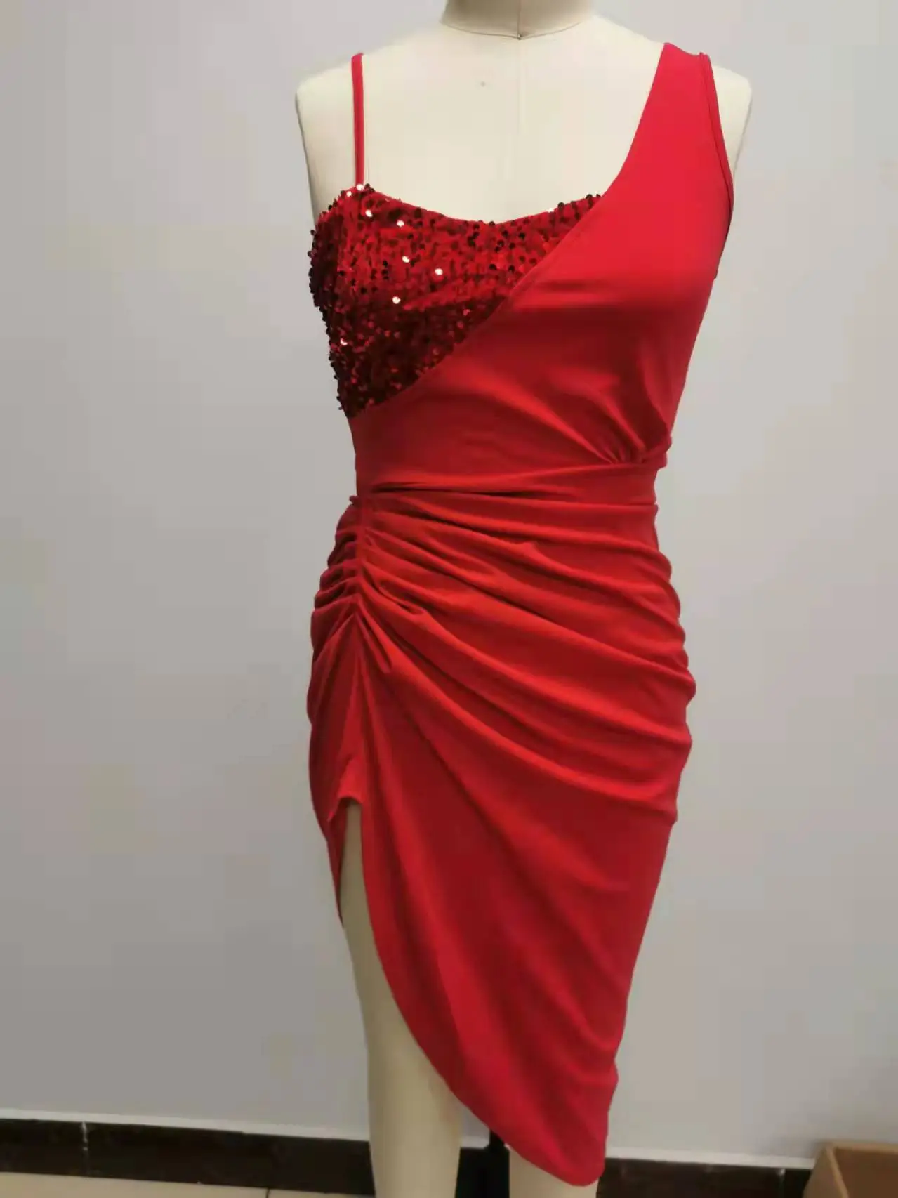 Red Sequin Slit Long Dress for Women 2026 — feature 22
