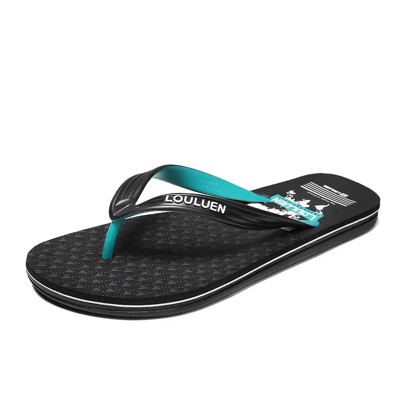 Men Green Flip Flops 2022 Summer Casual Sandals