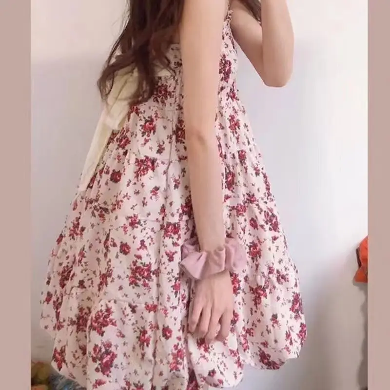 2024 Floral Satin Dress for Women Summer Wear - Image 4
