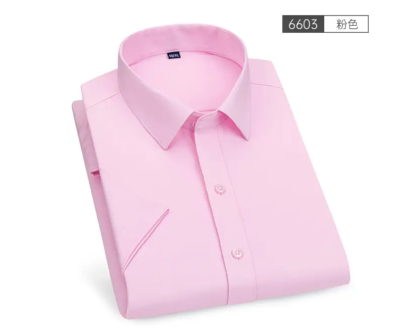 Men Light Blue Stretch Formal Shirt 2025 Summer — feature 15