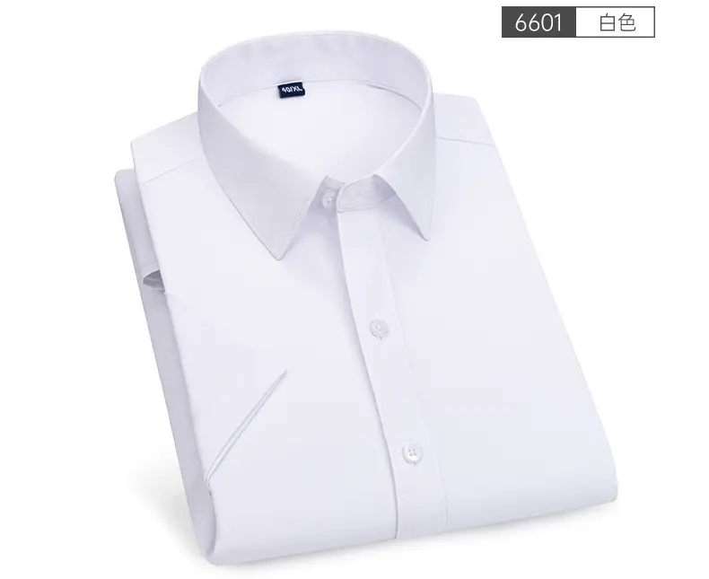 Men Light Blue Stretch Formal Shirt 2025 Summer — feature 17