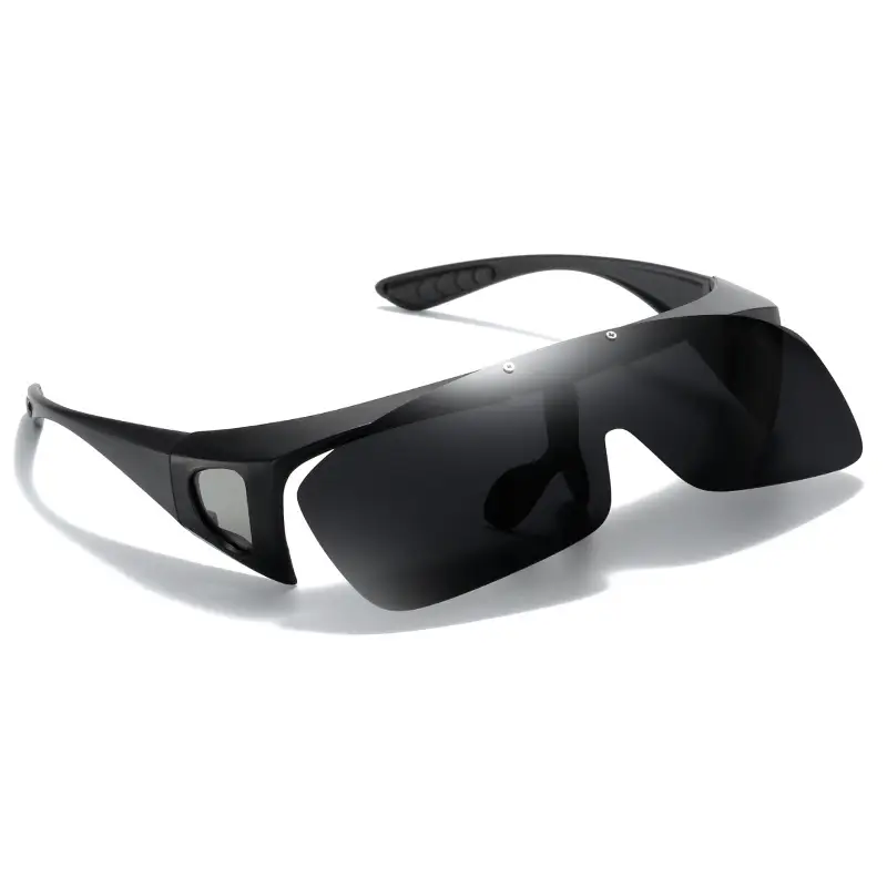 Men Polarized Night Vision Sunglasses Black Frame Yellow Lens - Image 15