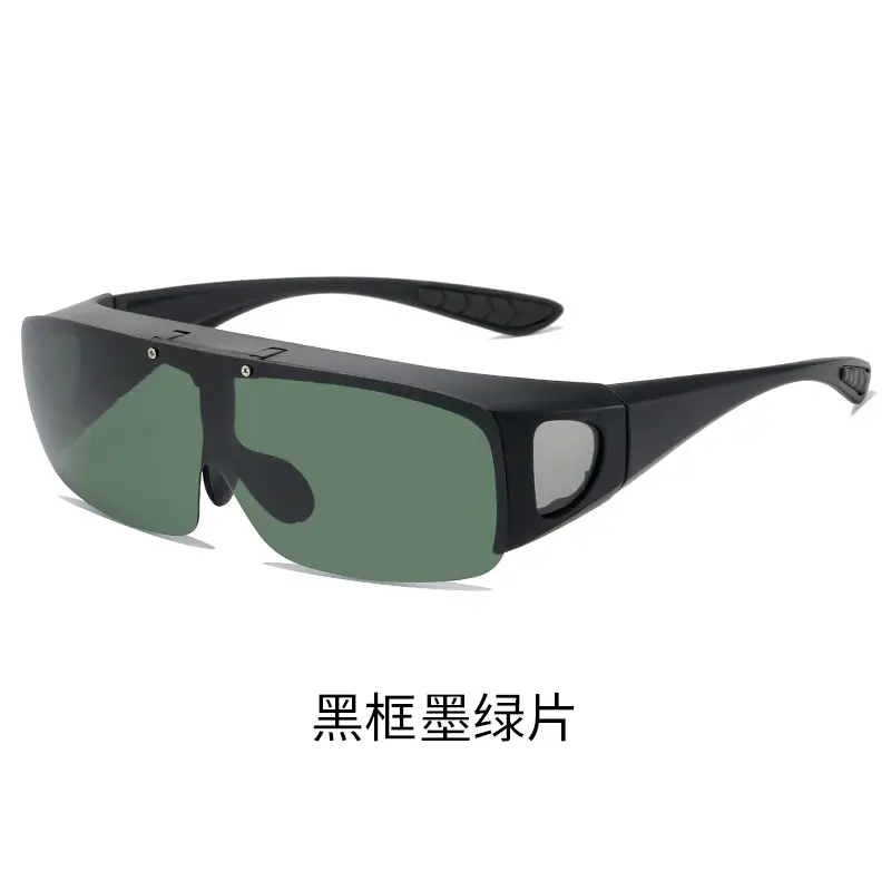 Men Polarized Night Vision Sunglasses Black Frame Yellow Lens - Image 2