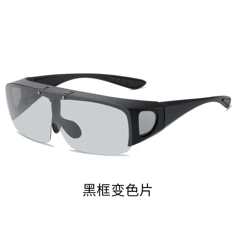 Men Polarized Night Vision Sunglasses Black Frame Yellow Lens - Image 4