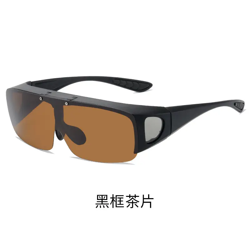 Men Polarized Night Vision Sunglasses Black Frame Yellow Lens - Image 5