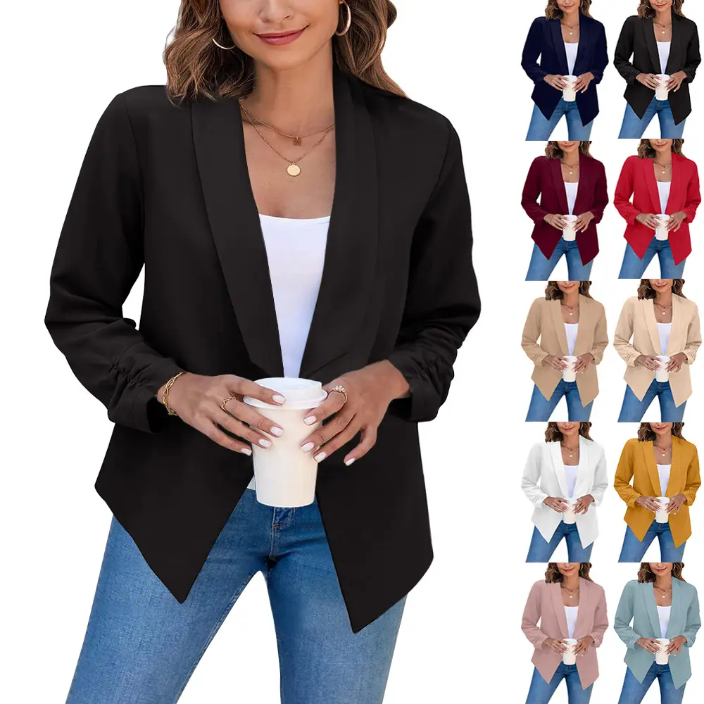 Women Loose Cotton Linen T-Shirt Brown Button Front — feature 7