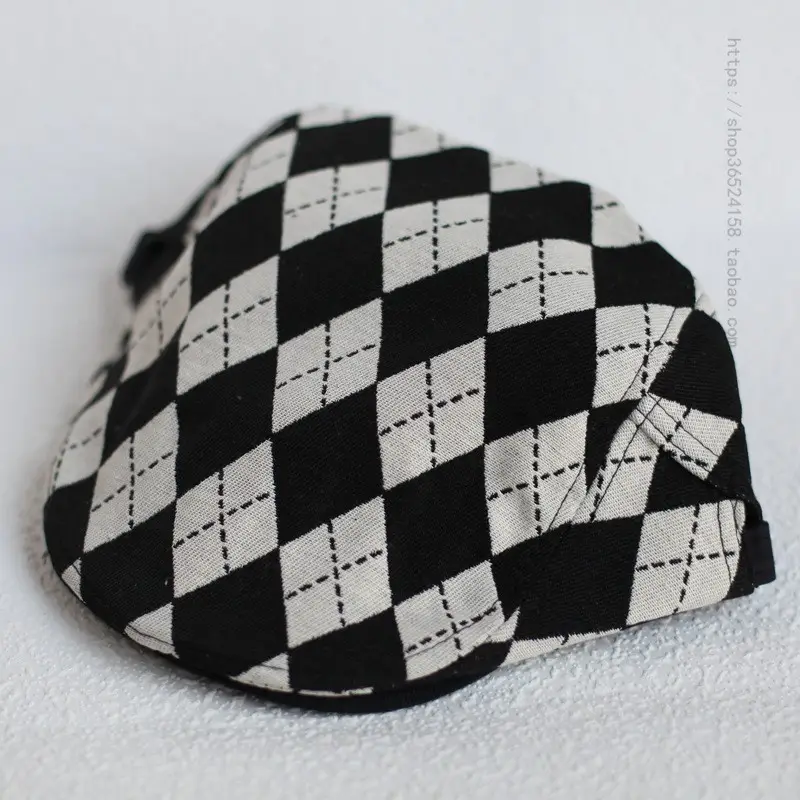 Men's Retro Plaid Flat Cap Summer British Casual - Image 6