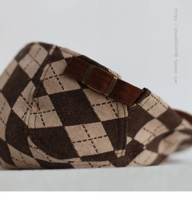 Men's Retro Plaid Flat Cap Summer British Casual — feature 11