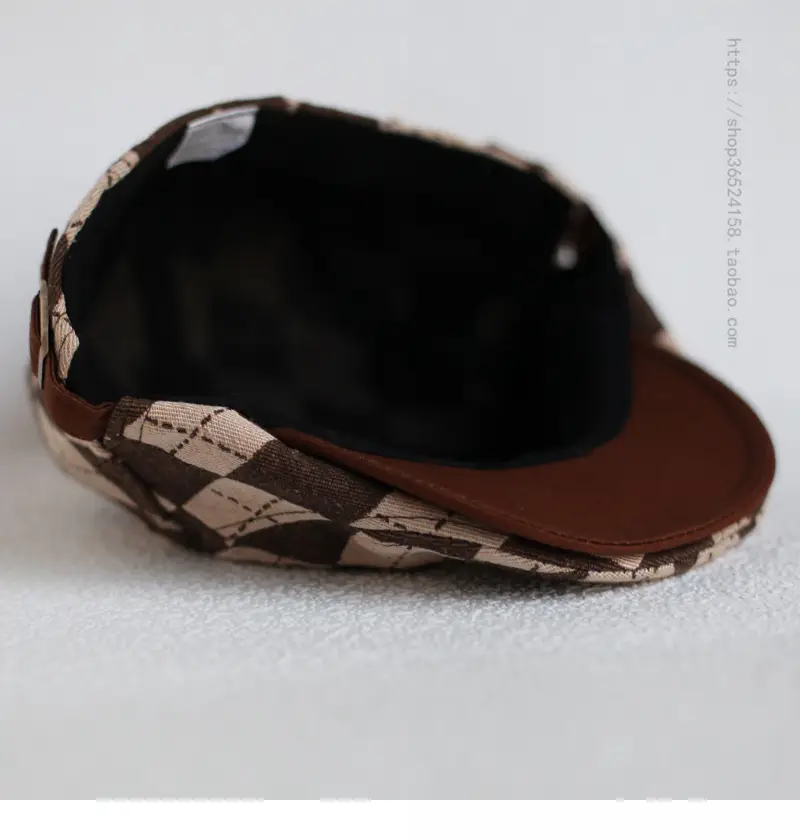 Men's Retro Plaid Flat Cap Summer British Casual — feature 6
