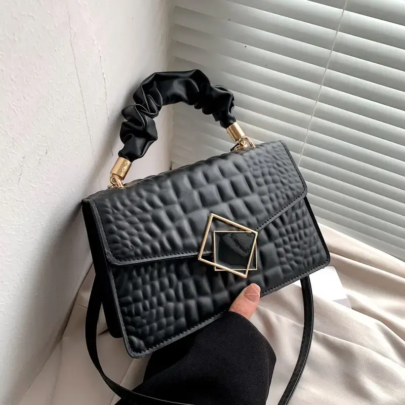 White Oblique Frame Women's Crossbody Bag - Image 5