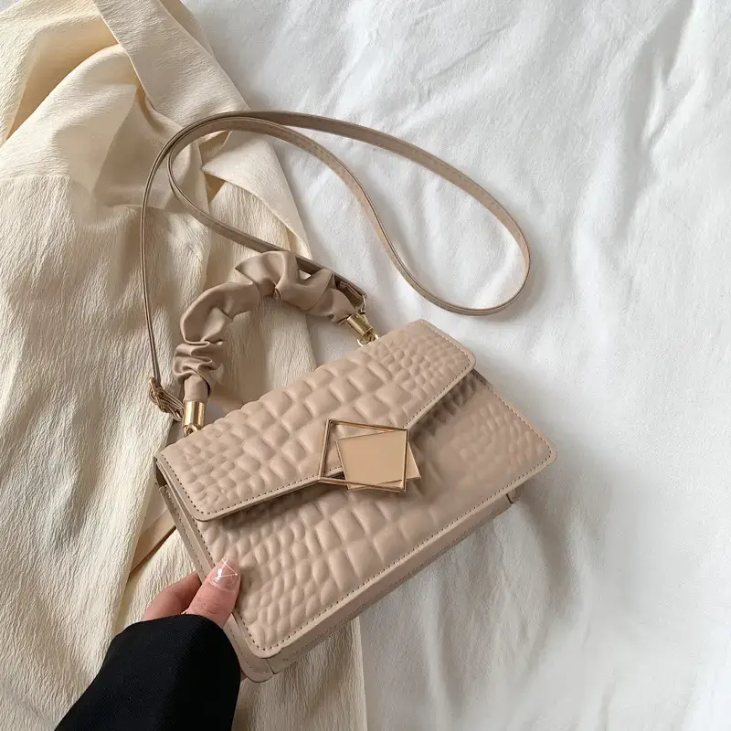 White Oblique Frame Women's Crossbody Bag - Image 2