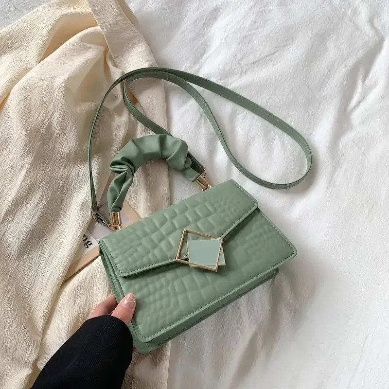 White Oblique Frame Women's Crossbody Bag - Image 3