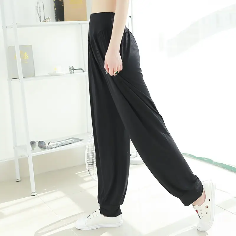 Women Grey Sweatpants Plus Size Spring Summer Loose Fit - Image 7